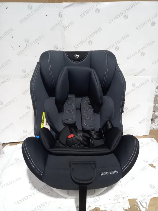 GLOBALKIDS SAFETY BABY CAR SEAT WITH ISOFIX AND TOP TETHER, 360 DEGREE ROTATING CHILD