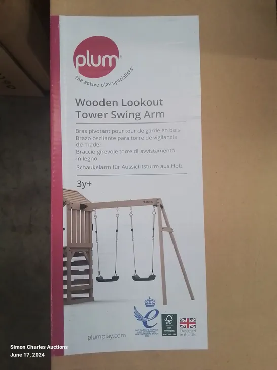 LOT TO INCLUDE PLUM WOODEN LOOKOUT TOWER WOODPACKS 1 AND 2 (2 BOXES)