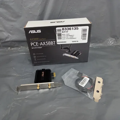 BOXED ASUS AX3000 DUAL BRAND PCE-AX58BT WIFI 6 OCI-E ADAPTER