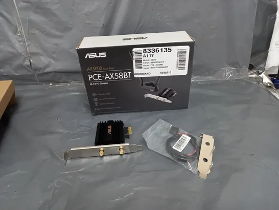 BOXED ASUS AX3000 DUAL BRAND PCE-AX58BT WIFI 6 OCI-E ADAPTER