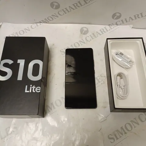 BOXED SAMSUNG S10 LITE BLACK WITH ACCESSORIES 