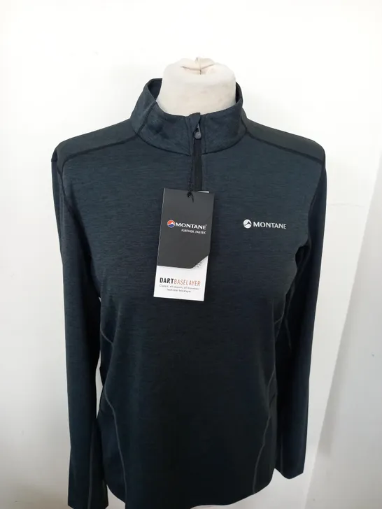 MONTANE DART ZIP NECK TECH TOP SIZE S