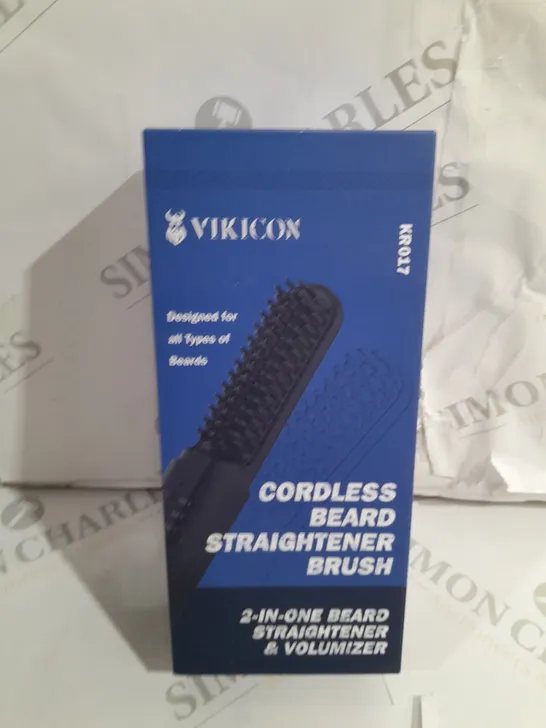 VIKICON CORDLESS BEARD STRAIGHTENER BRUSH 