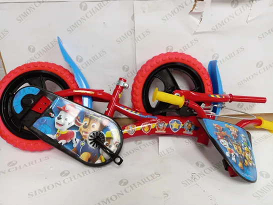 PAW PATROL 12" BIKE (BOX WATER DAMAGED)  RRP £129.99