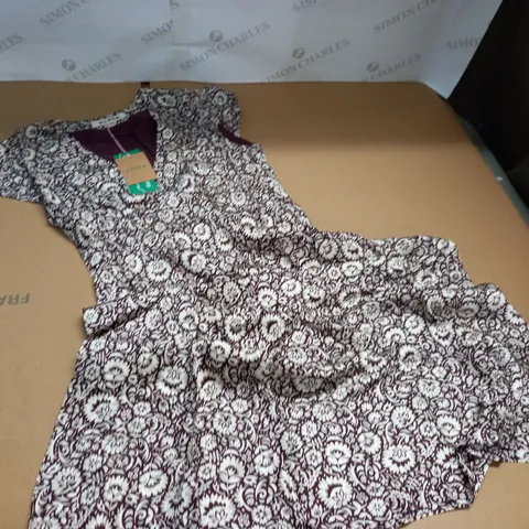 BODEN V-NECK DRESS - UK 10 P