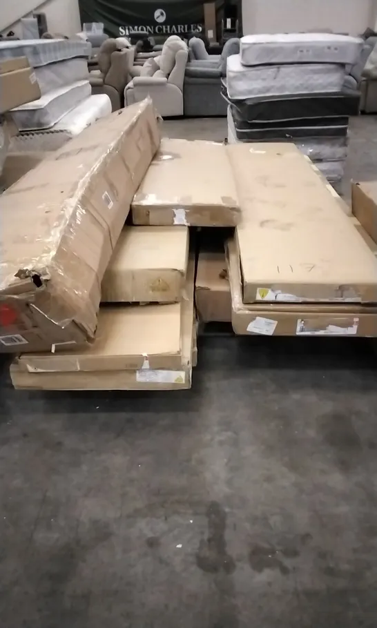 PALLET OF ASSORTED BOXED GRADE 1 FLATPACK FURNITURE PARTS