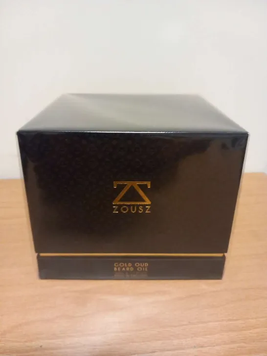 BOXED AND SEALED ZOUSZ GOLD OUD BEARD OIL 50ML