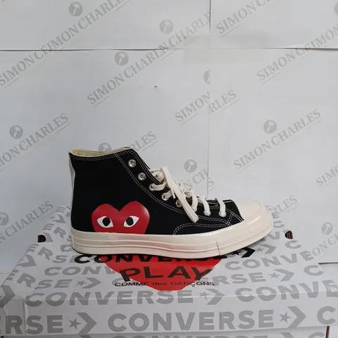 CONVERSE PLAY CHUCK 70 CDG HIGH IN BLACK- UK 10