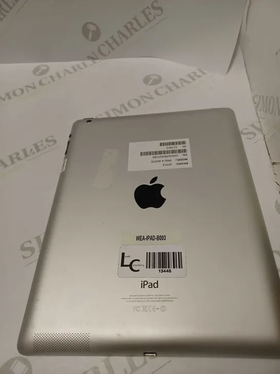 APPLE WHITE IPAD 4 DMQM90XKF185