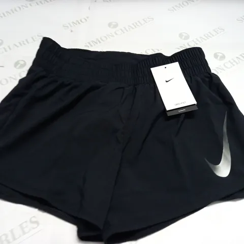 NIKE DRI-FIT LOOSE FIT BLACK WOMENS SHORTS - S