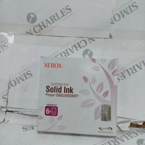 BOXED SEALED XEROX PHASER 8860 SOLID MAGENTA INK CARTRIDGE 