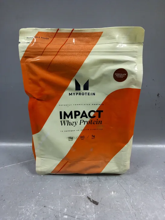 SEALED MYPROTEIN IMPACT WHEY PROTEIN IN CHOCOLATE BROWNIE 1KG