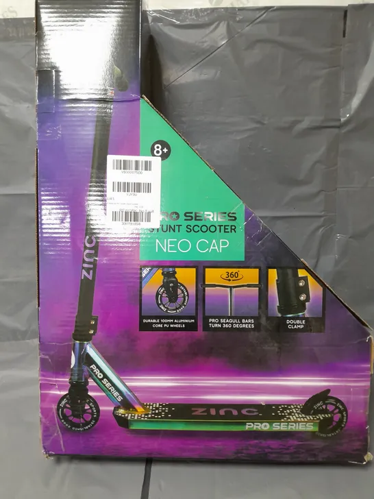 BOXED ZINC NEOCAP PRO SERIES STUNT SCOOTER RRP £79.99