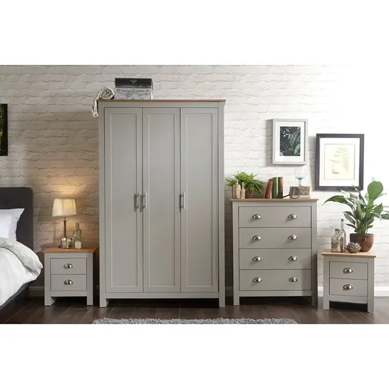 BOXED KENNETH 4 PIECE BEDROOM SET (4 BOXES)