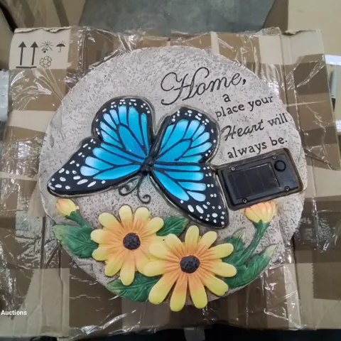 HOME2GARDEN SOLAR LED BUTTERFLY STEPPING STONE