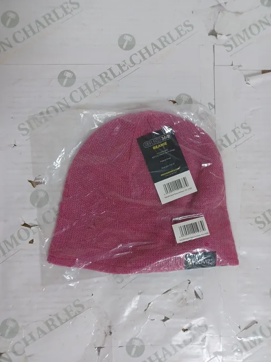 PROVIZ REFLECT360 EXPLORER FLEECE LINED BEANIE IN PINK ONE SIZE 