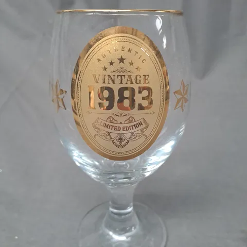 KIES 1983 BEER GLASS GIFT - COLLECTION ONLY