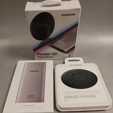 BOXED SAMSUNG POWER UP WIRELESS CHARGER PAD & ULTRA BATTERY PACK 