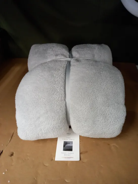 M&S TEDDY FLEECE BEDSET 