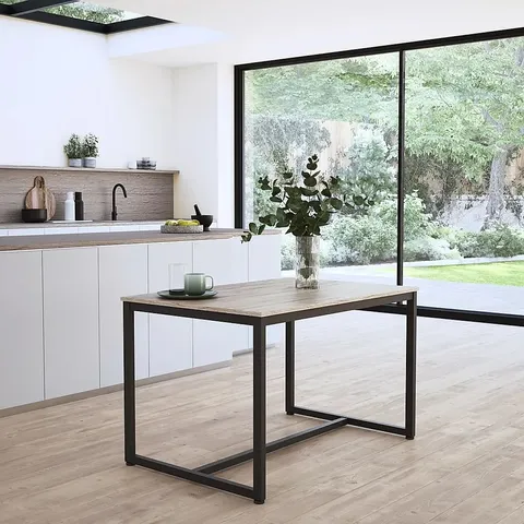 BRAND NEW BOXED AVENUE INDUSTRIAL OAK 120CM DINING TABLE