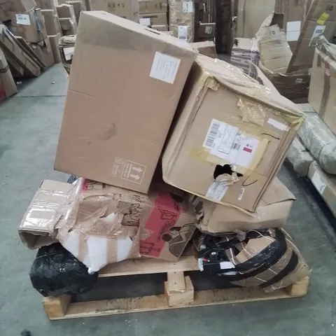 PALLET CONTAINING VARIOUS INCOMPLETE FURNITURE PARTS CHAIRS ETC.