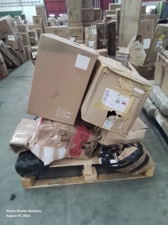 PALLET CONTAINING VARIOUS INCOMPLETE FURNITURE PARTS CHAIRS ETC.