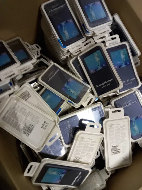 BOX OF APPROXIMATELY 200 SAMSUNG GALAXY S6 EDGE+ CASE/COVER 