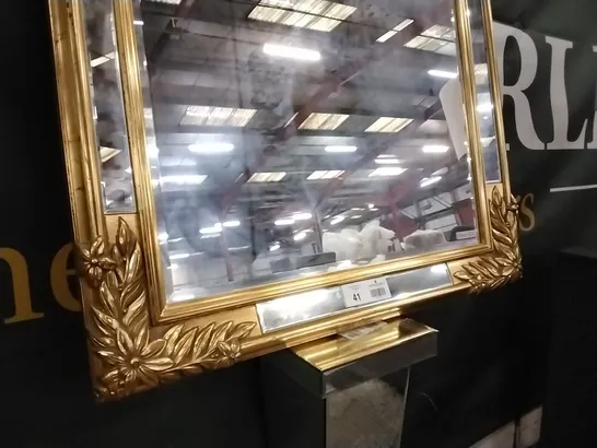 DEKNUDT MIRROR WITH GILT FRAME APPROXIMATELY 90X110CM RRP £1175