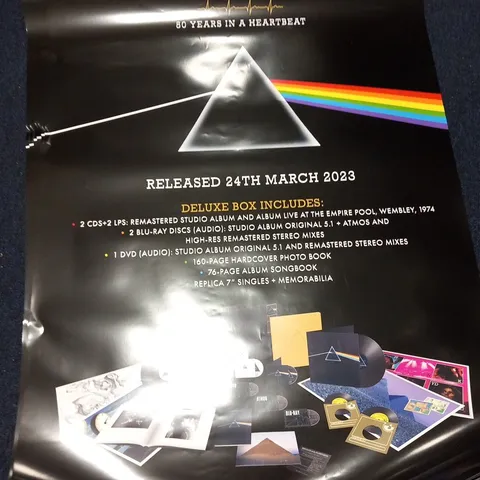 15 PINK FLOYD THE DARK SIDE OF THE MOON DOUBLE SIDED POSTERS