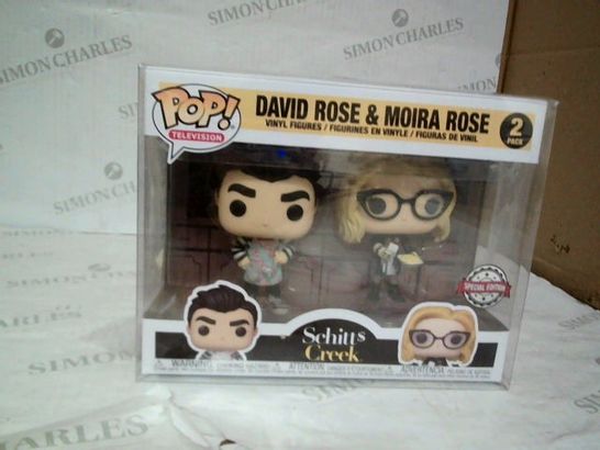 FUNKO POP VINYL - DAVID ROSE AND MOIRA ROSE FROM SCHITT'S CREEK