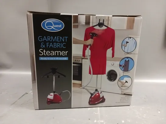 BOXED QUEST GARMENT AND FABRIC STEAMER