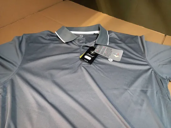 ISLAND GREEN CHARCOAL POLOSHIRT - LARGE