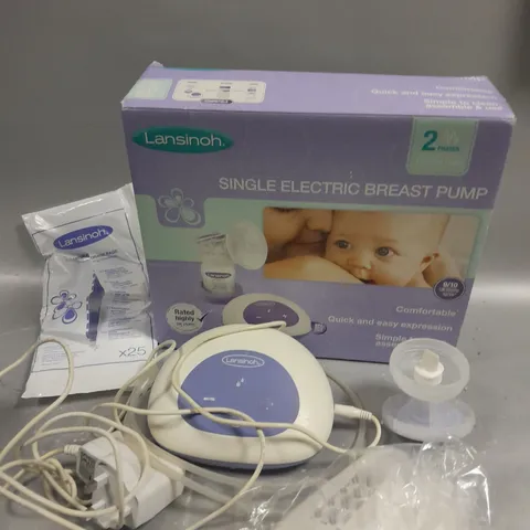 BOXED LANSINOH SINGLE ELECTRIC BREAST PUMP 