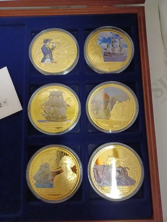 SET OF JAMES COOK COLLECTABLE COINS