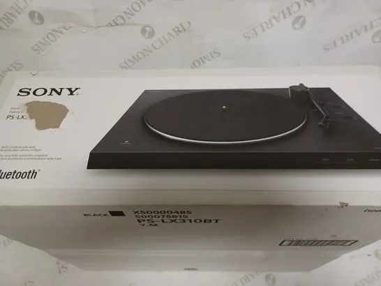 SONY PS-LX3310BT STEREO TURNTABLE SYSTEM 