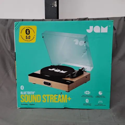 SET OF TWO BOXED JAM BLUETOOTH SOUND STREAM+ TURNTABLES