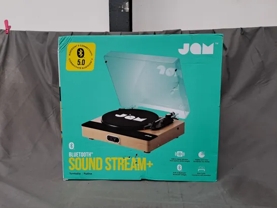 SET OF TWO BOXED JAM BLUETOOTH SOUND STREAM+ TURNTABLES