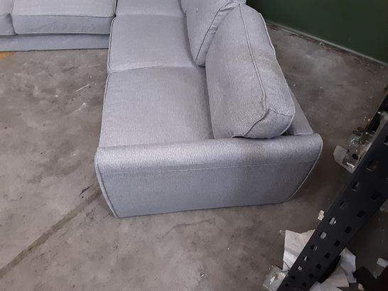 DESIGNER GREY FABRIC 4-SEATER CORNER SOFA