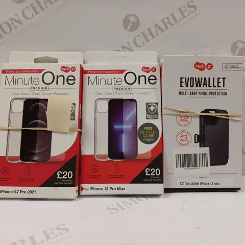 BOX OF APPROX 17 ASSORTED PHONES CASES TO INCLUDE - IPHONE 13 PRO MINI - IPHONE 13 PRO MAX - IPHONE 6.7 PRO 