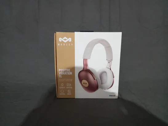 BOXED HOUSE OF MARLEY POSITIVE VIBRATION XL BLUETOOTH HEADPHONES EM-JH141-CP