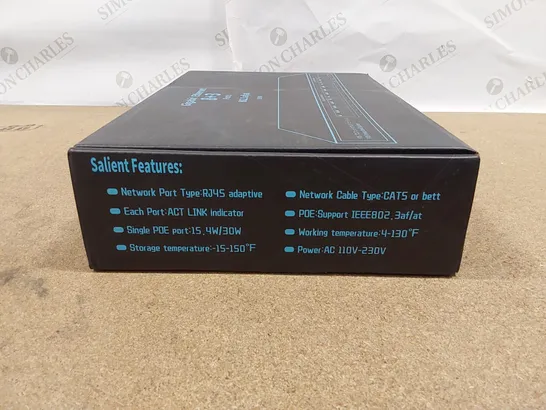 BRAND NEW BOXED GIGABIT UPLINK 18 PORT POE SWITCH 8+3 PORTS ETHERNET MODULE (1 BOX)