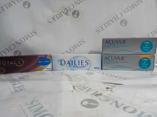 APPROX 20 ITEMS TO INCLUDE DAILIES, DAILIES TOTAL, ACUVUE