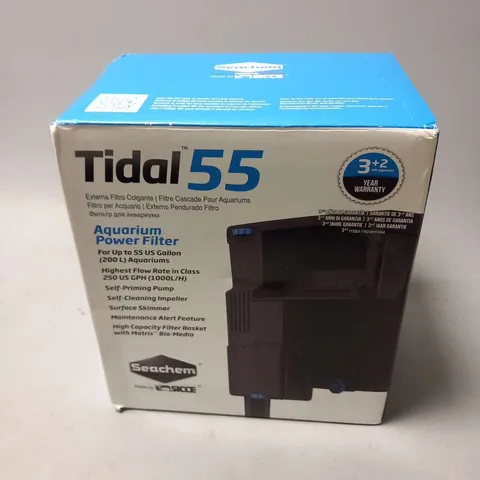 BOXED SEACHEM TIDAL 55 AQUARIUM POWER FILTER