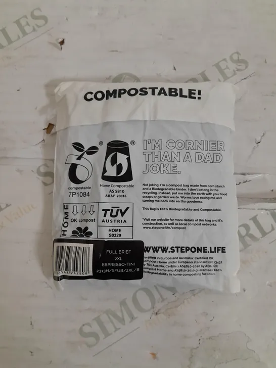 SEALED STEPONE FULL BREIF 2XL ESPRESSO TINI 