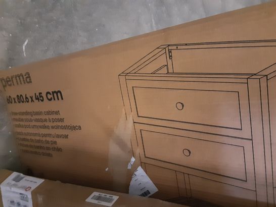 BOXED PERMA 60 × 80.6 × 45CM FREESTANDING BASIN CABINET 