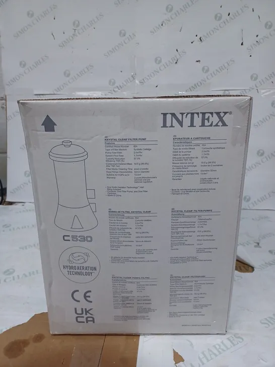 BOXED SEALED INTEX KRYSTAL CLEAR C530 FILTER PUMP