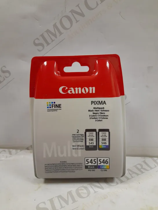 CANON PG-545 & CL-546 INK CARTRIDGES BLACK & COLOUR (SEALED)