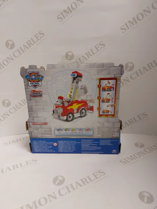 BRAND NEW PAW PATROL RESCUE KNIGHTS MARSHALL DELUXE VEHICLE 3+