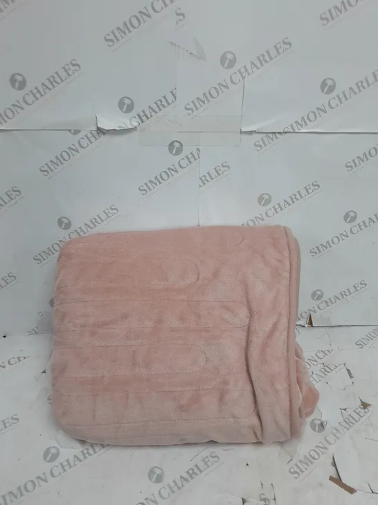 COZEE HOME VELVETSOFT HEATED THROW IN PINK