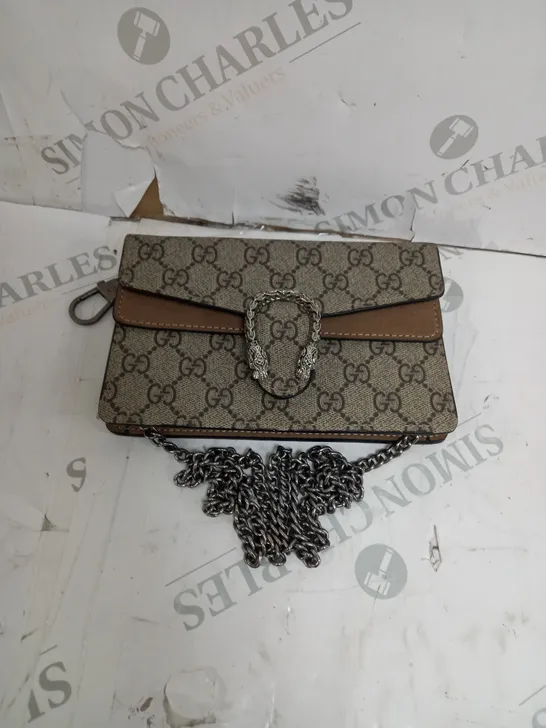 GUCCI METAL STRAPPED BAG 